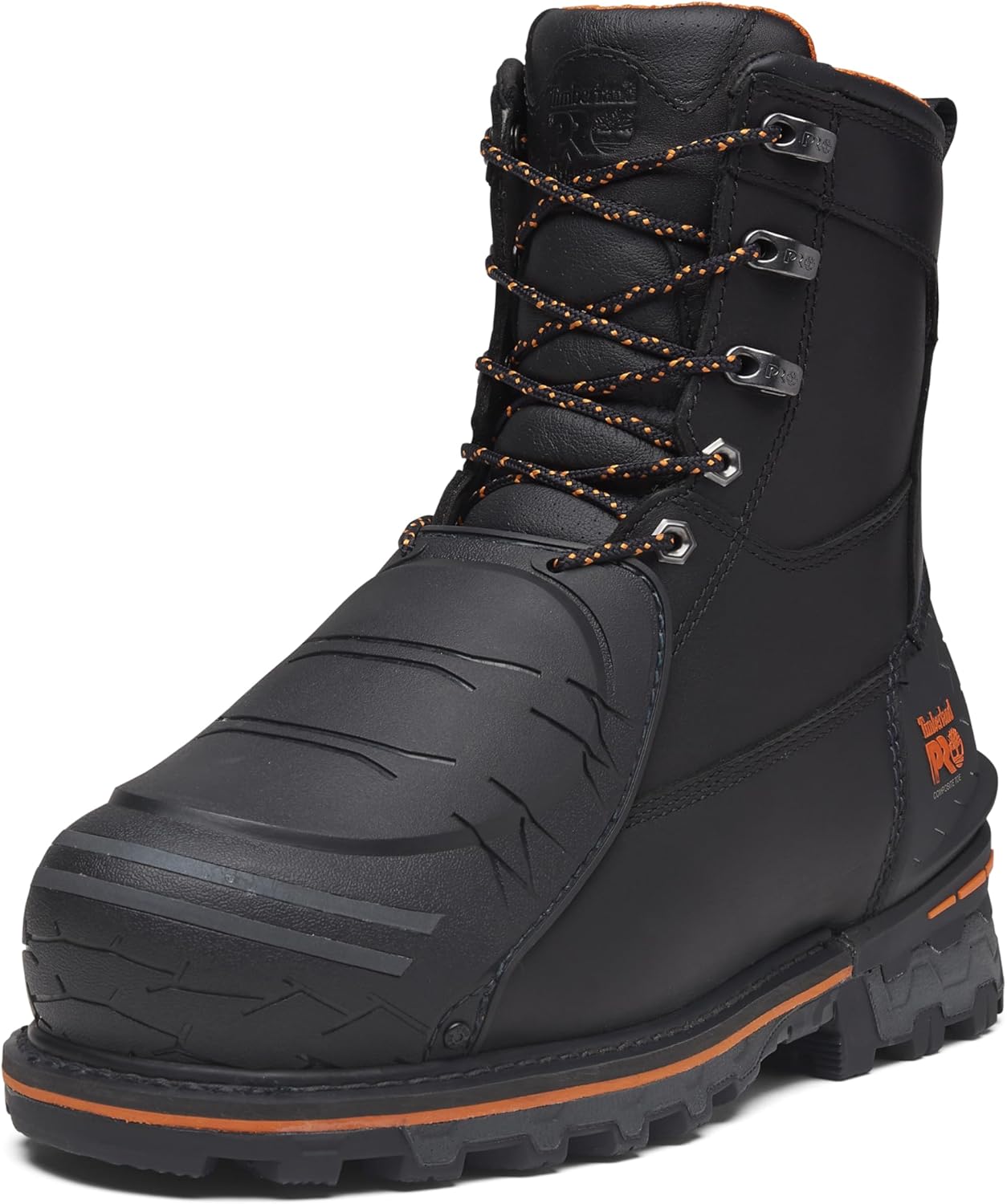 

Timberland PRO мужские ботинки Csa Boondock с внешним металлическим щитком, 8 дюймов, композитный защитный носок, устойчивые к проколам, для промышленных работ, Black