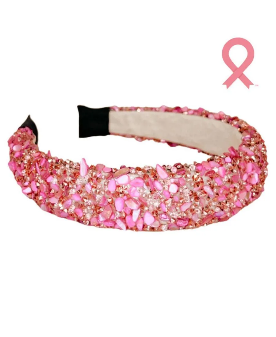 Headbands of Hope Женская повязка на голову "All that Glitters" - Pink + Pink