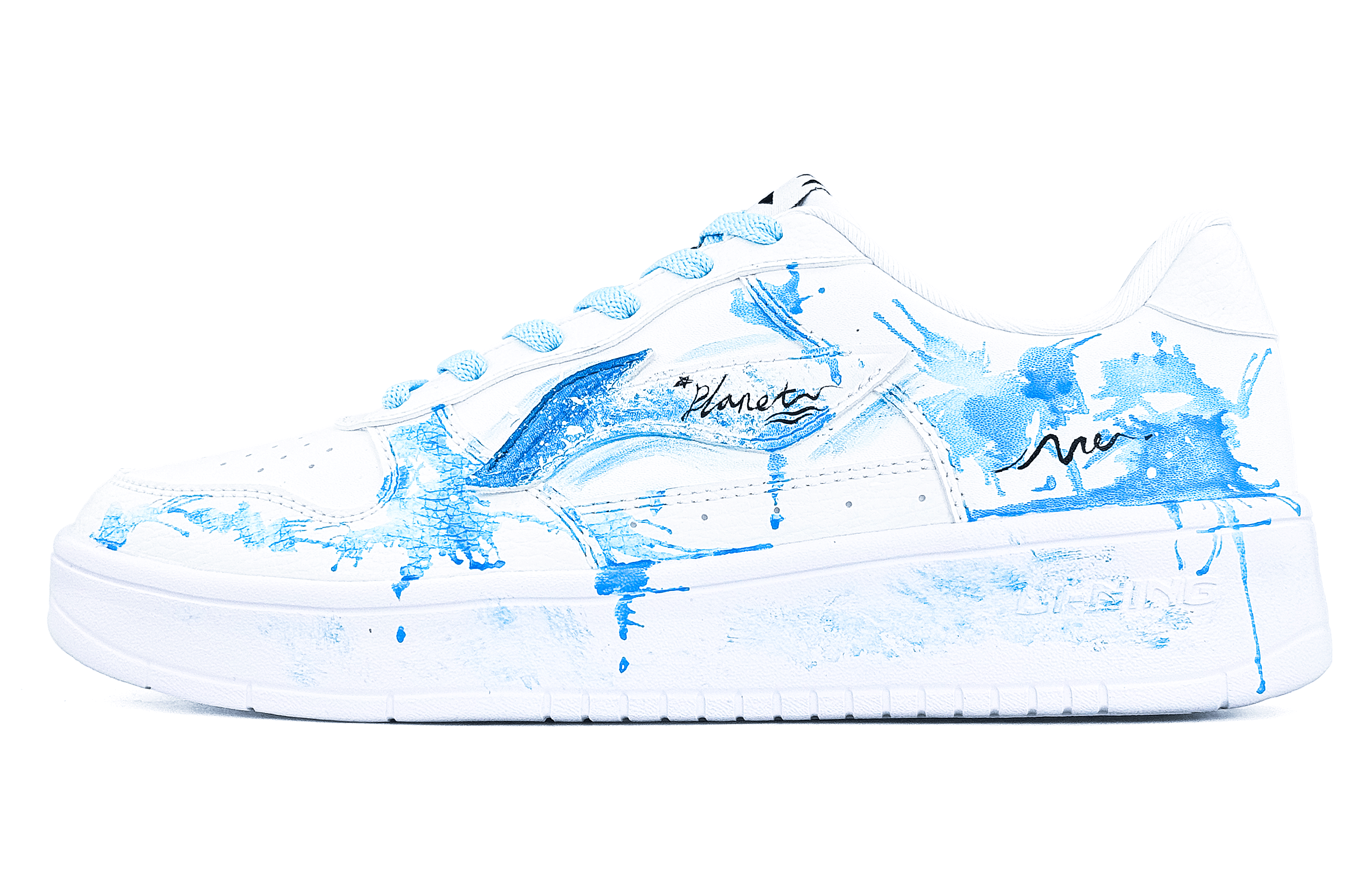 

Понтонные лодки Легкие, дышащие и нескользящие лоу-топ скейтборд кроссовки Unisex LINING, синий белый