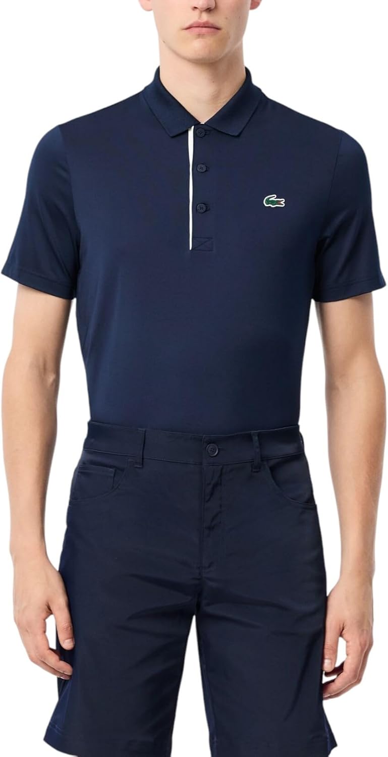 

Lacoste мужская спортивная поло Regular Fit с защитой от ультрафиолета для гольфа, Navy Blue/White, Белый, Lacoste мужская спортивная поло Regular Fit с защитой от ультрафиолета для гольфа, Navy Blue/White