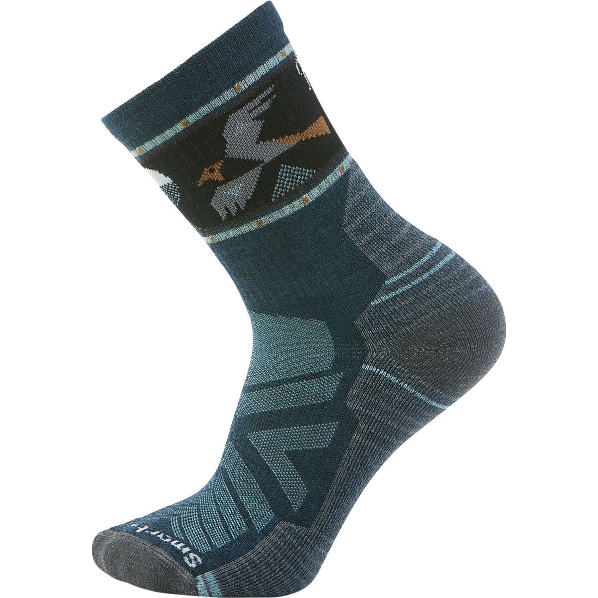 

Носки миди с принтом Hike Light Cushion Soaring Smartwool, синий