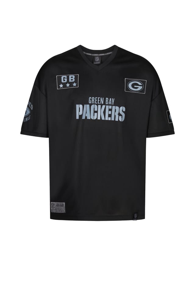 

Футболка NFL Packers GB 19 oversize свободного кроя Re:Covered, черный