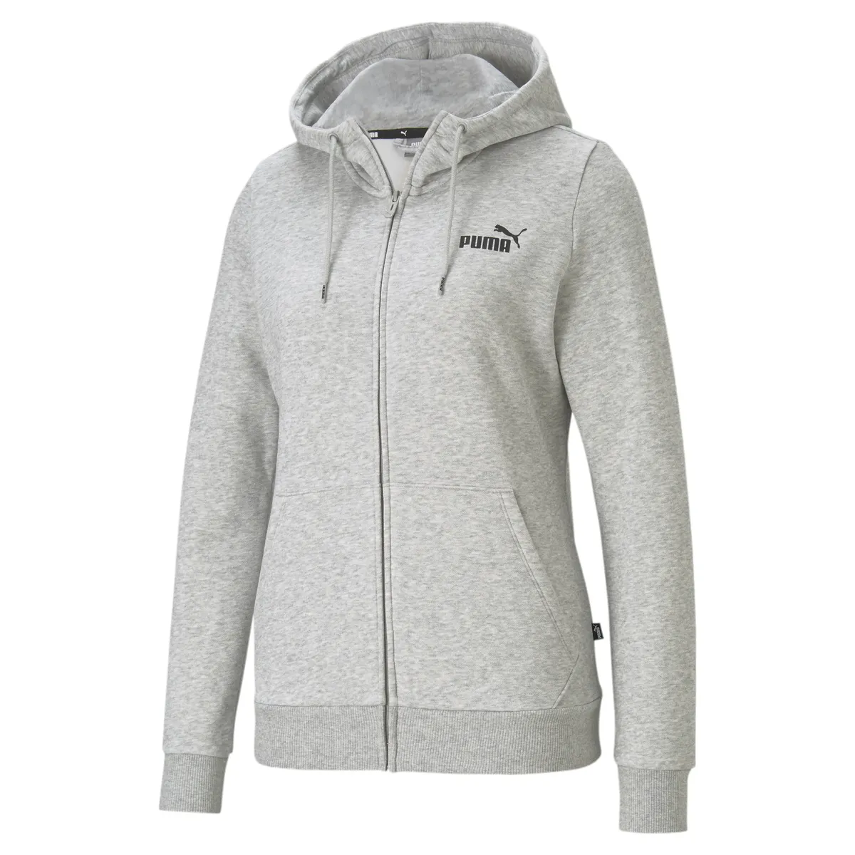 

Толстовка с капюшоном PUMA "ESS SMALL LOGO FULL-ZIP HOODIE FL", серый