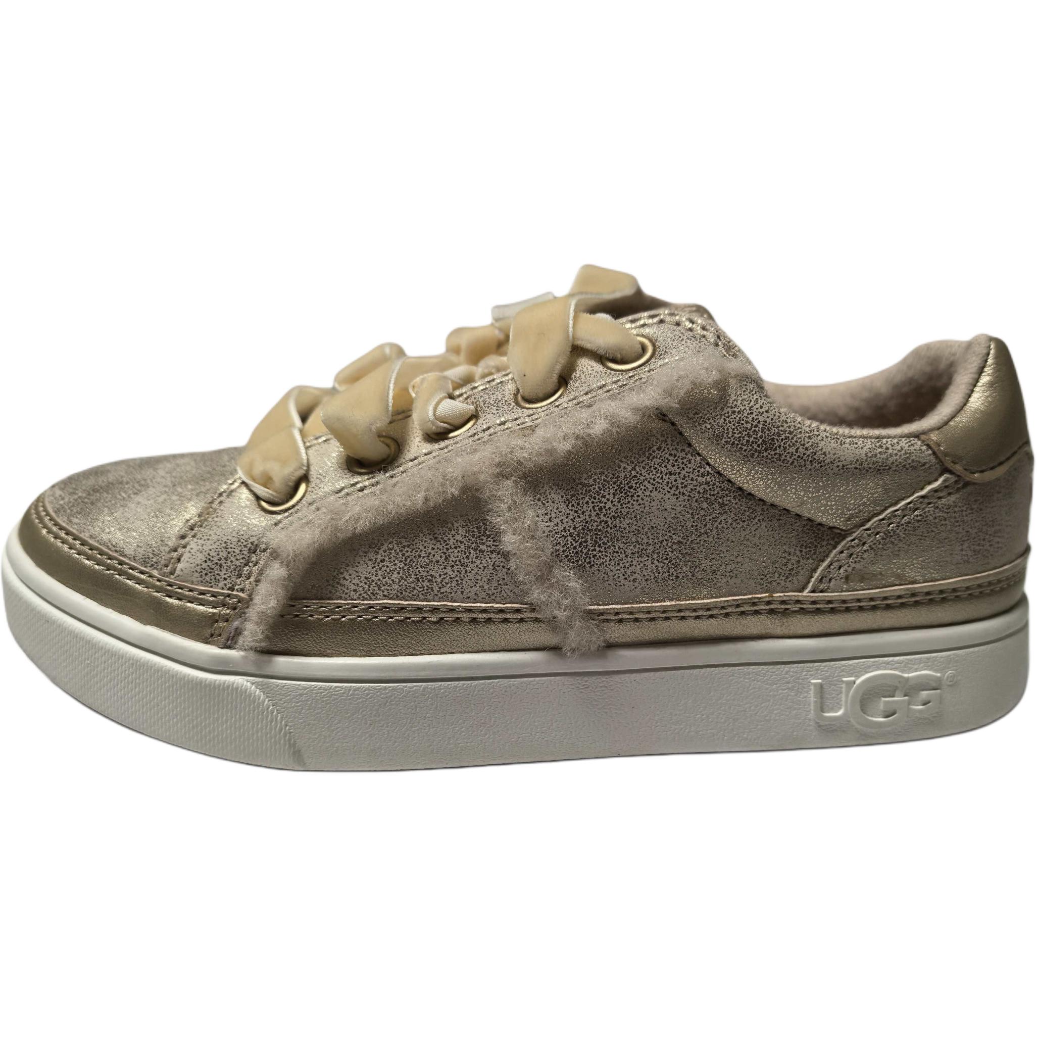 

Детские низкие скейтбордистские кроссовки золотистого цвета UGG, золото