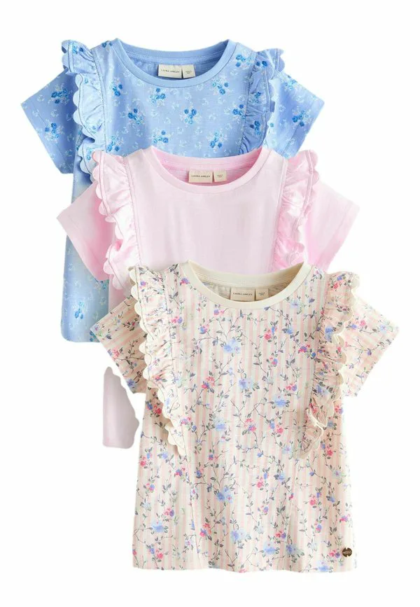 Футболка с принтом Laura Ashley, Pink Blue