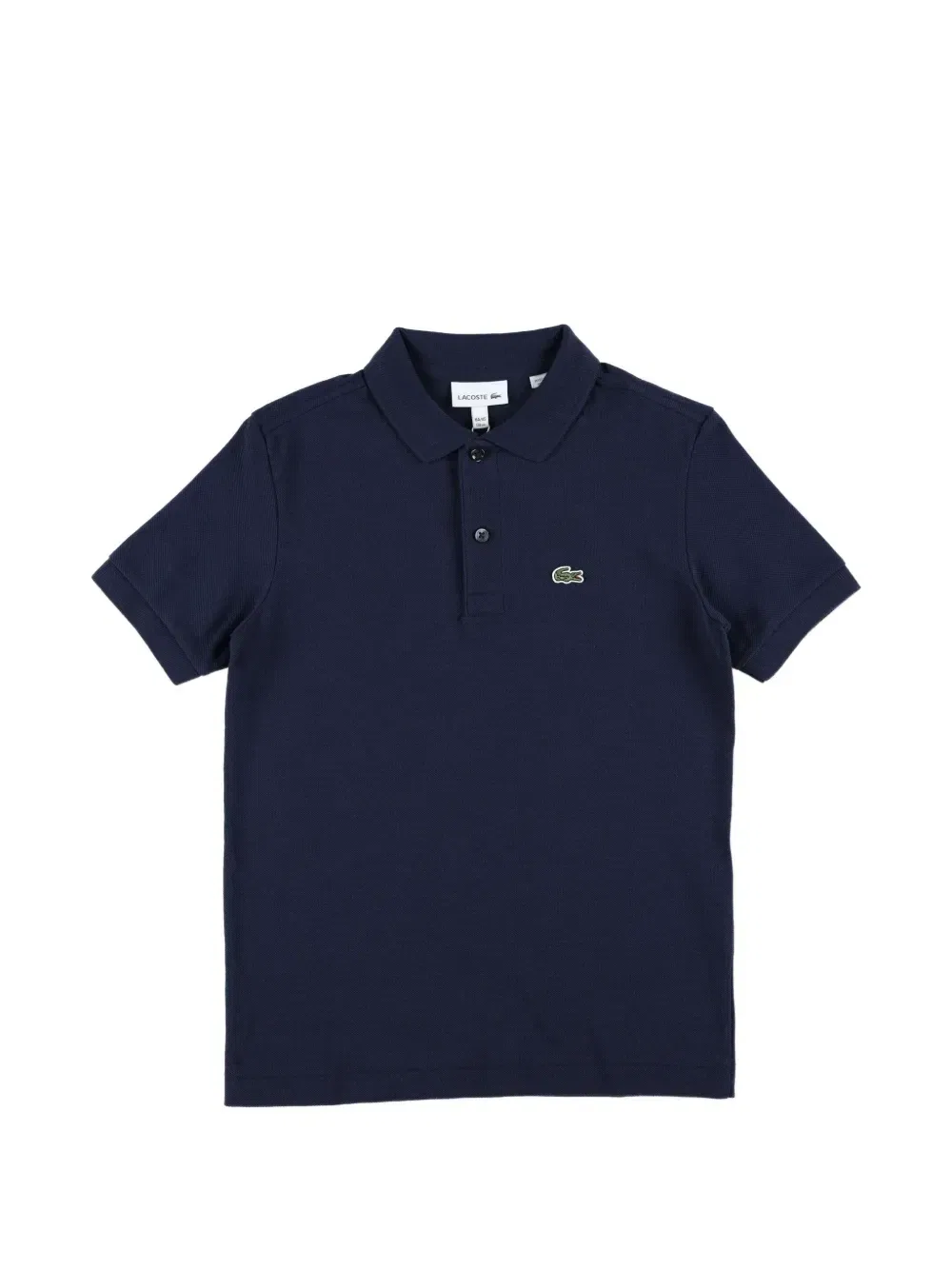 Футболка-поло из пике с нашивкой-логотипом Lacoste Kids, синий