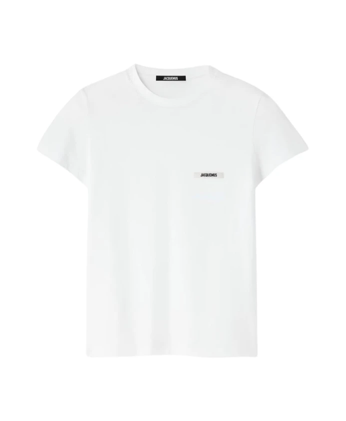 

Белая хлопковая футболка из грогрена Jacquemus, белый
