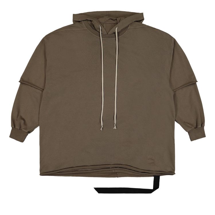 

Худи Rick Owens DRKSHDW Tommy Hustler Hoodie 'Dust', коричневый
