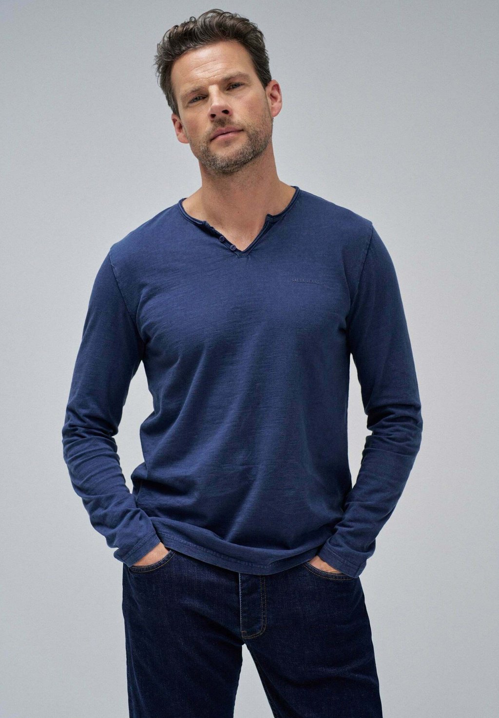 

Лонгслив SERAFINO Salsa Jeans, синий
