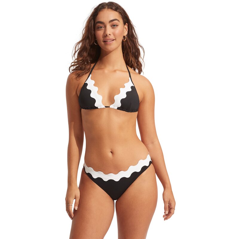 

Bikinihose gia ric rac hipster pant Seafolly, черный