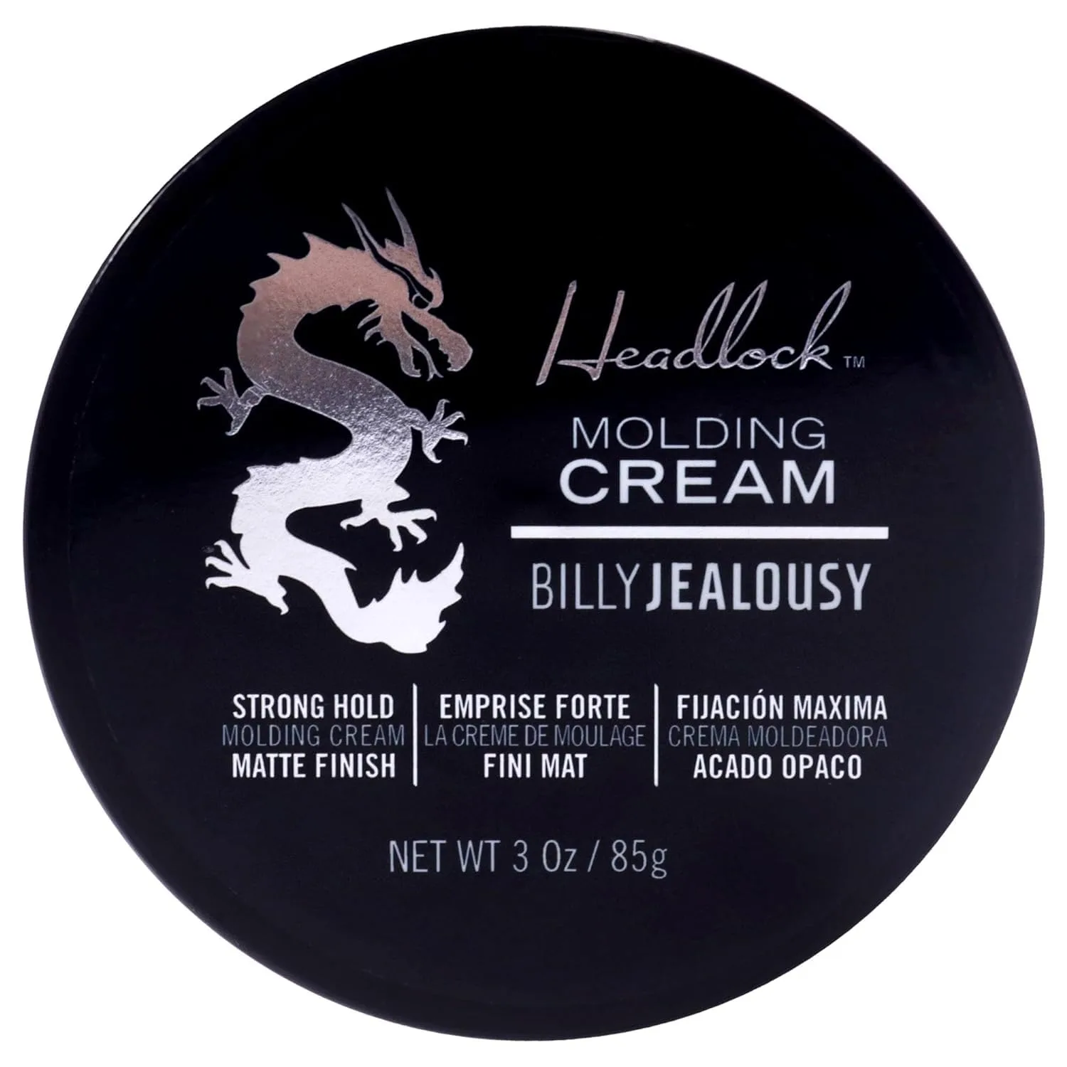 Набор Billy Jealousy из 2 предметов: Headlock Hair Molding Cream (сильная фиксация, матовый эффект) и Stable Condition Matte Cream (естественная фиксация, поддается укладке, на водной основе) для мужчин - 170 г, white — фото 2
