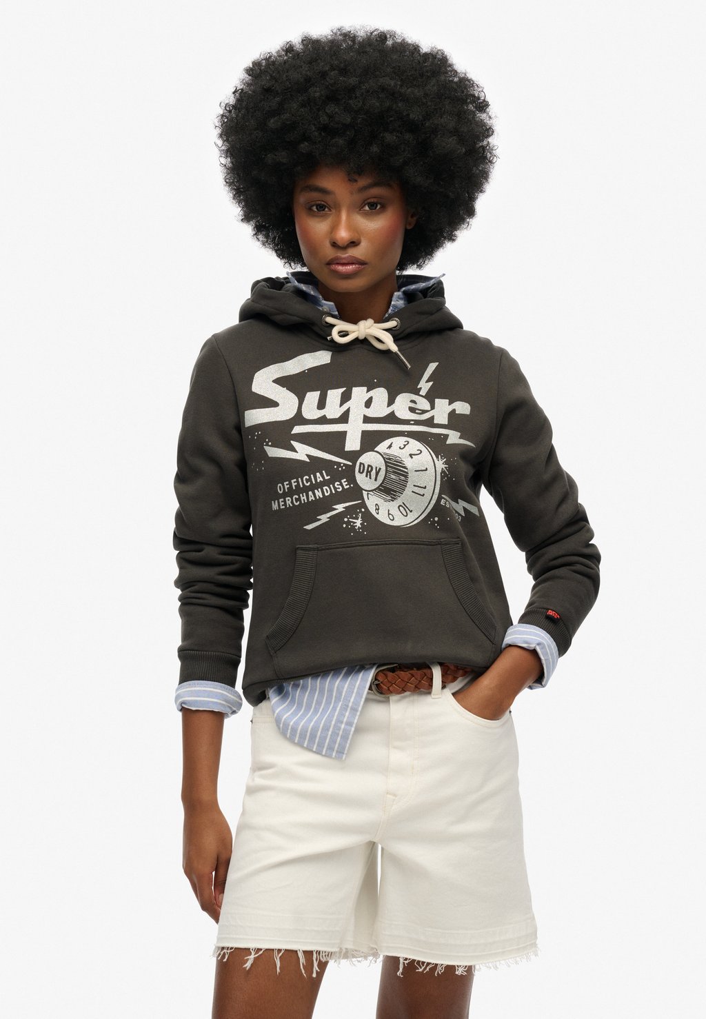 

Толстовка BAND MERCH - Hoodie Superdry, антрацит