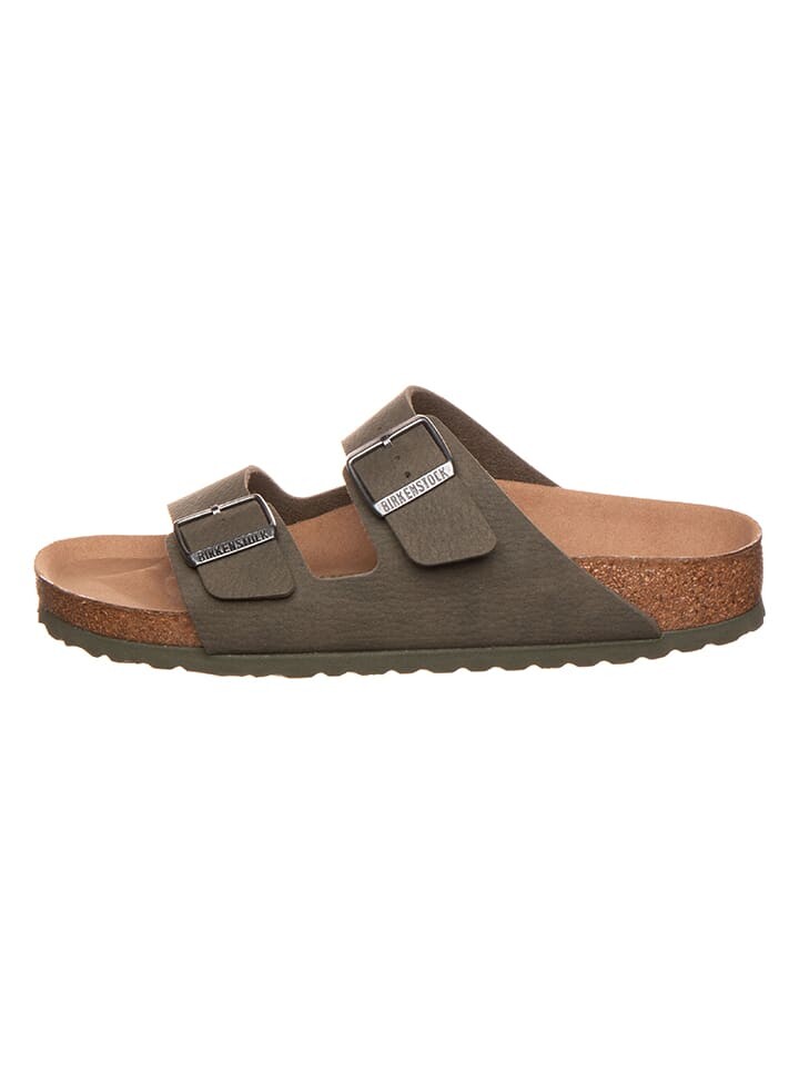 

Мюли Birkenstock Pantoletten Arizona, цвет Khaki - Weite N