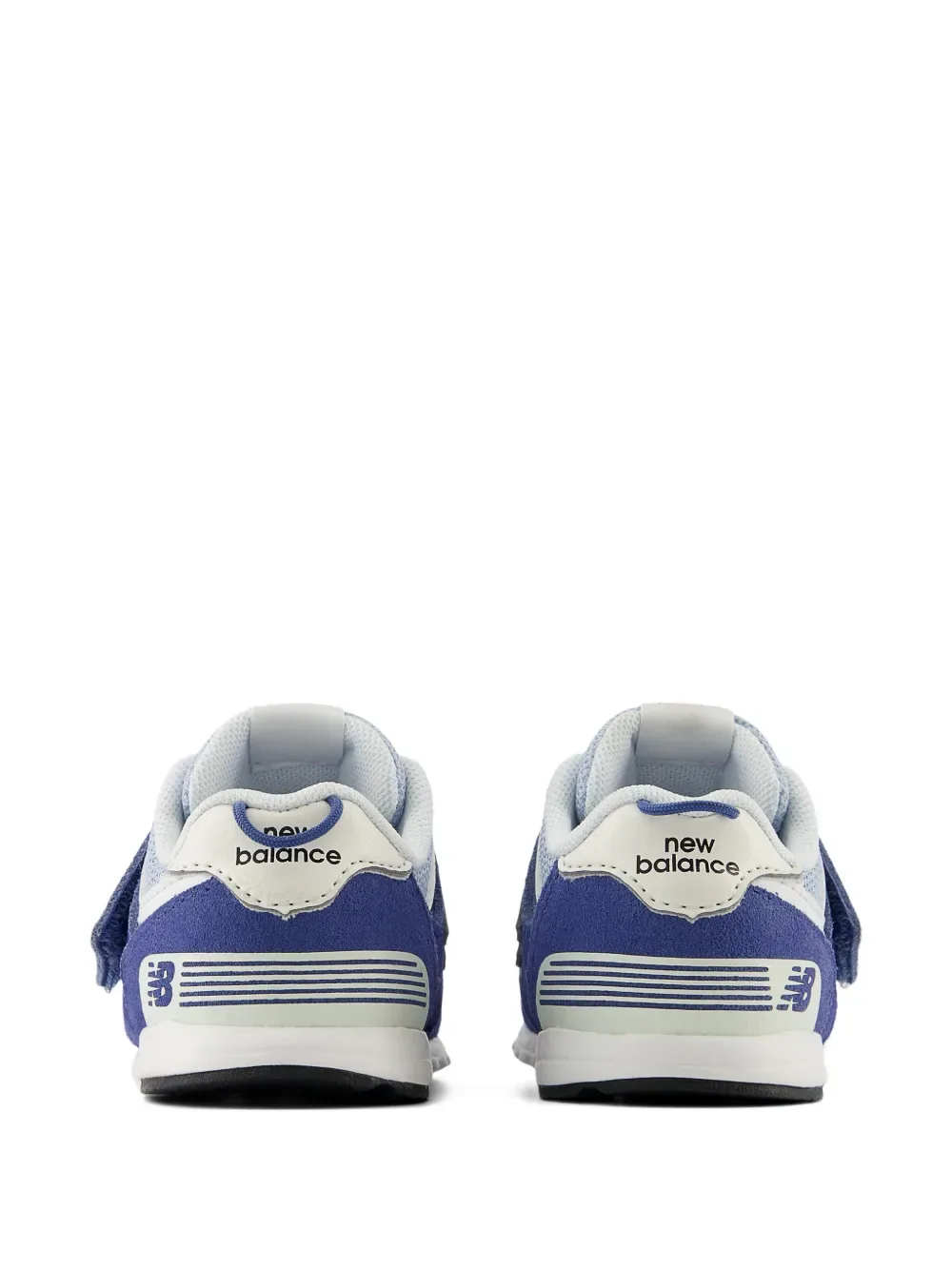 Кроссовки 574 на липучках New Balance Kids, синий — фото 4