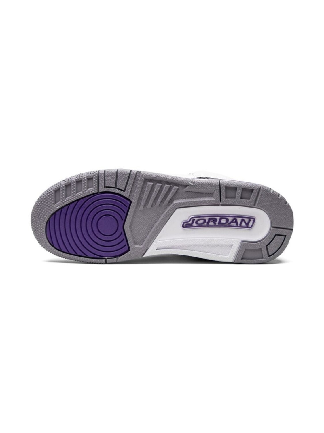 Jordan Kids кроссовки Air Jordan 3 Retro Iris, белый — фото 4