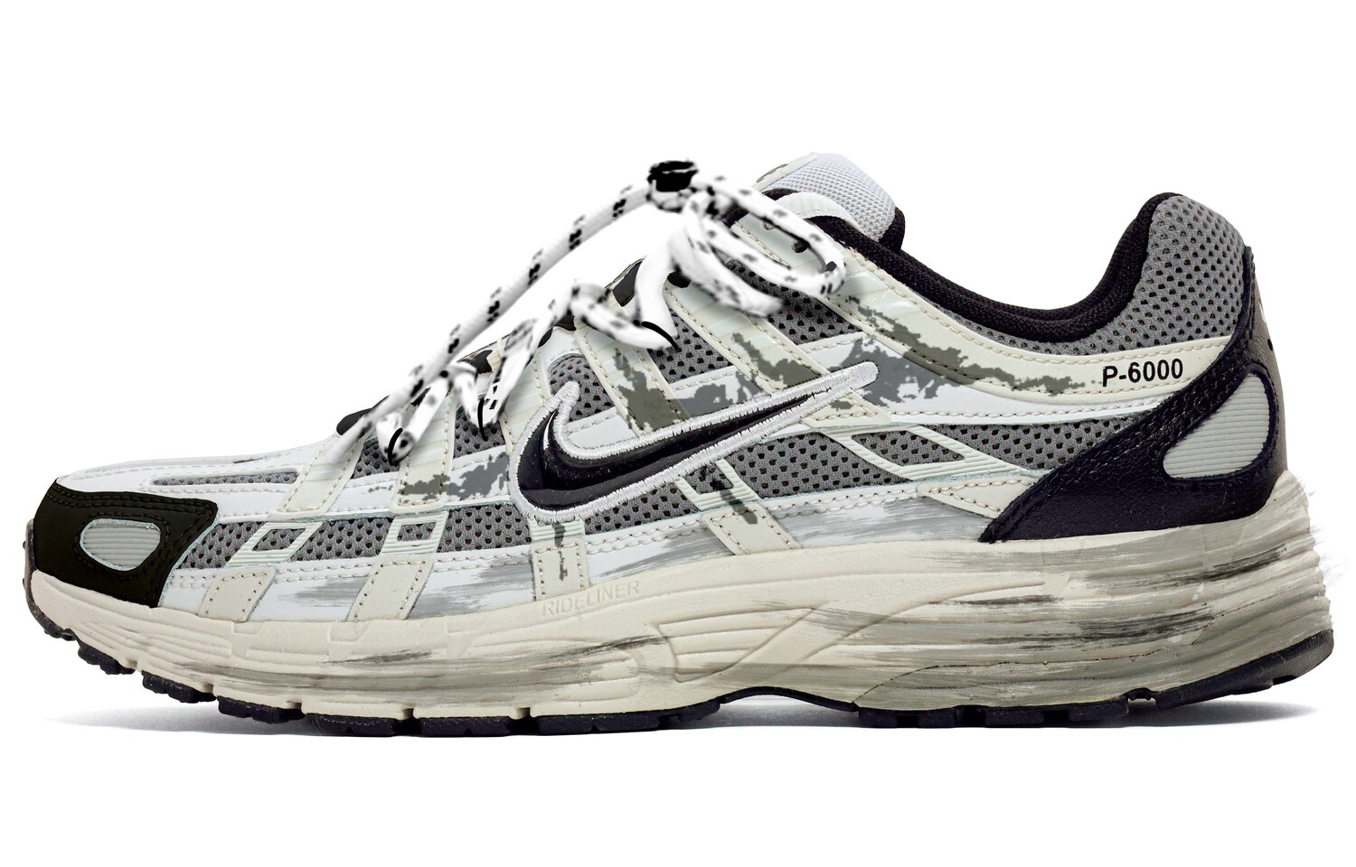 

Кроссовки для бега P-6000 унисекс с низким верхом, черный/белый Nike