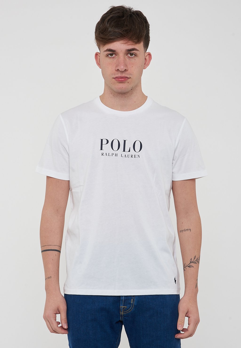

Футболка с принтом LOGO Polo Ralph Lauren, белый