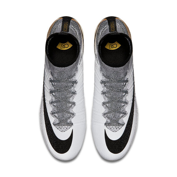 Кроссовки cr7 x mercurial superfly se fg '324k gold' Nike, белый — фото 2