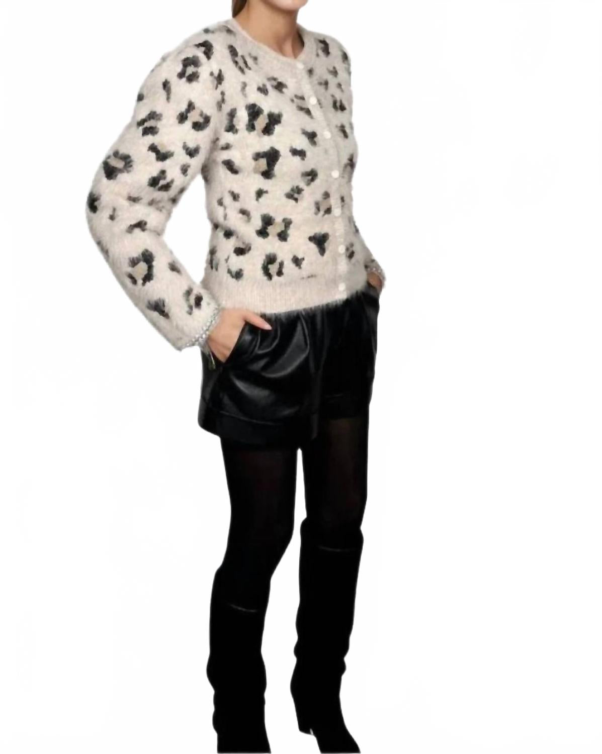 

Вязаный кардиган с аппликацией в виде ромба Unica Pho Firenze, Unica