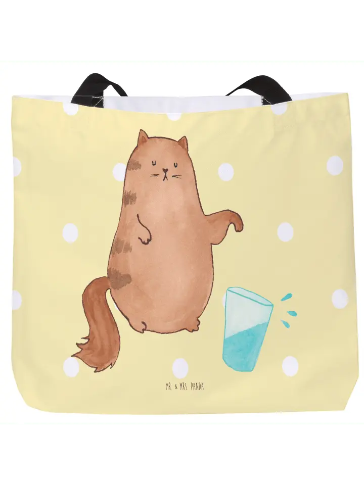 

Шоппер Mr. & Mrs. Panda, желтый пастельный