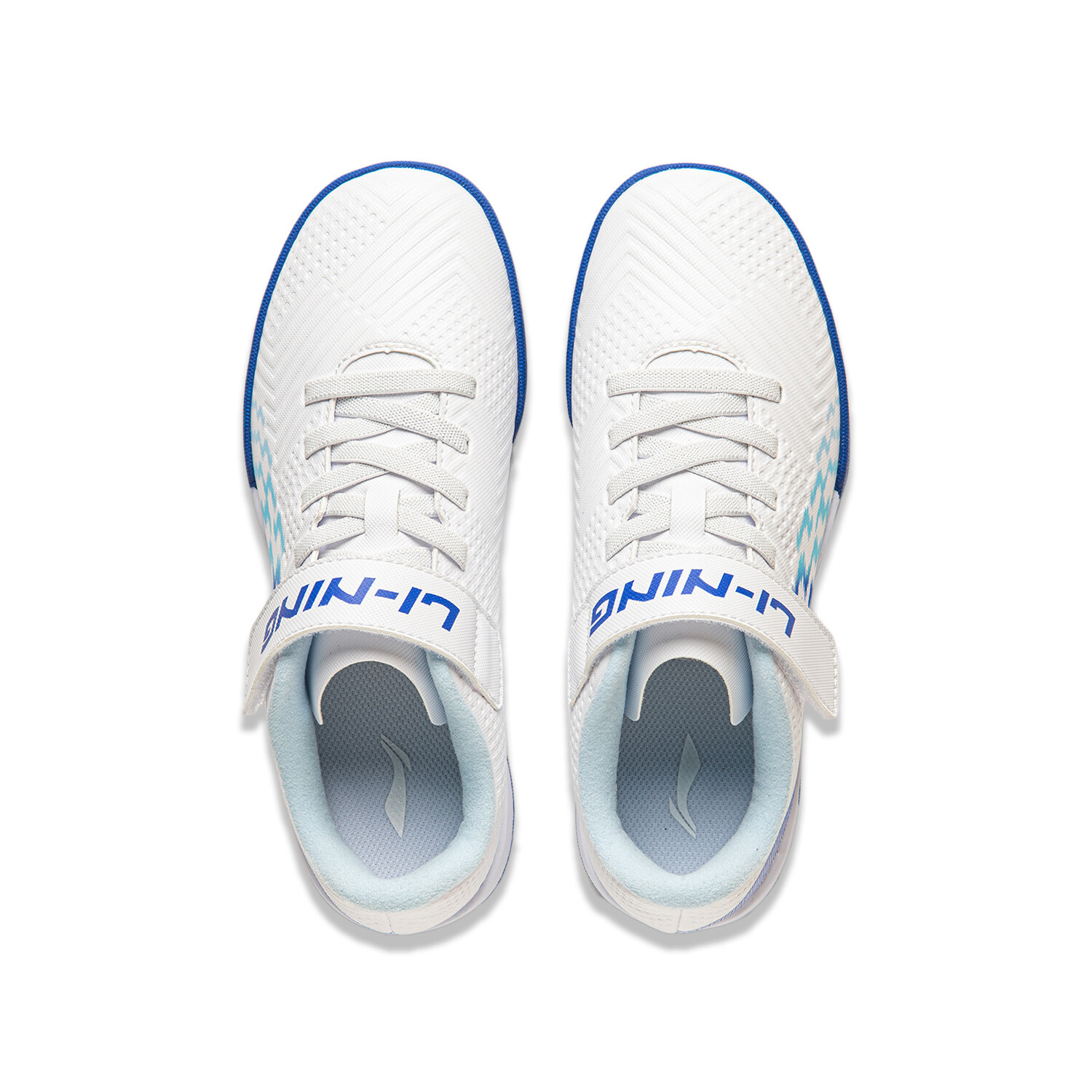 Детские футбольные бутсы GS Low-top Standard White / Fantasy Blue Lining Young, синий — фото 4
