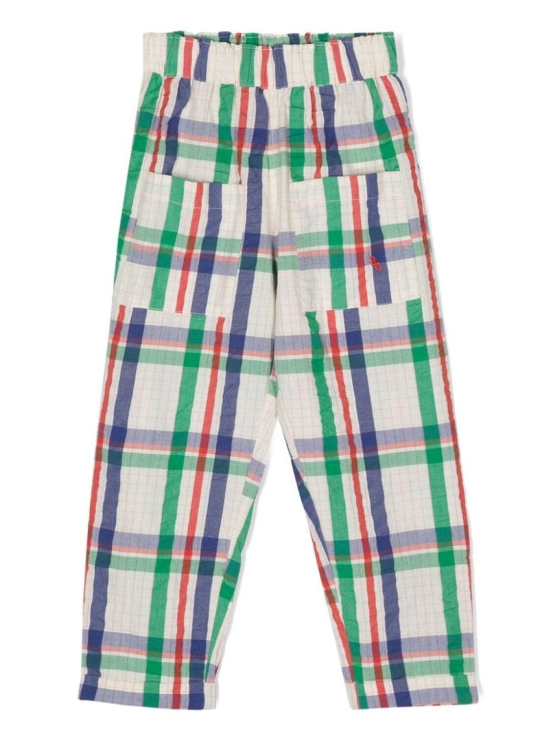 

Bobo Choses брюки Madras Checks, нейтральный цвет