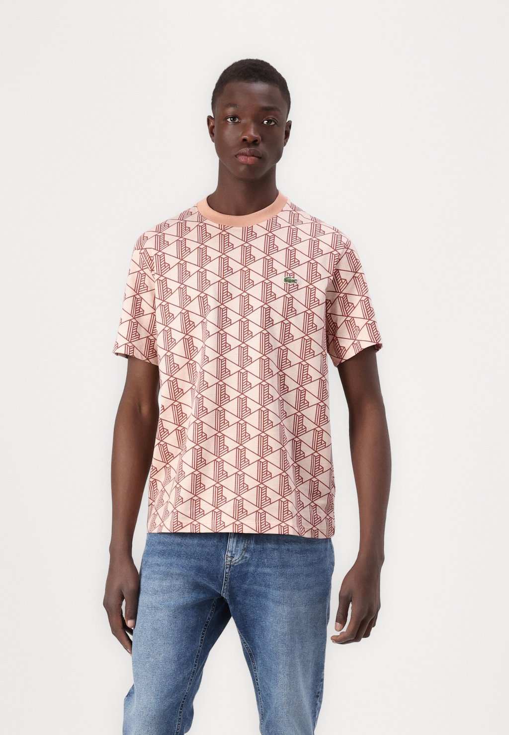 

Футболка с принтом Lacoste, красный