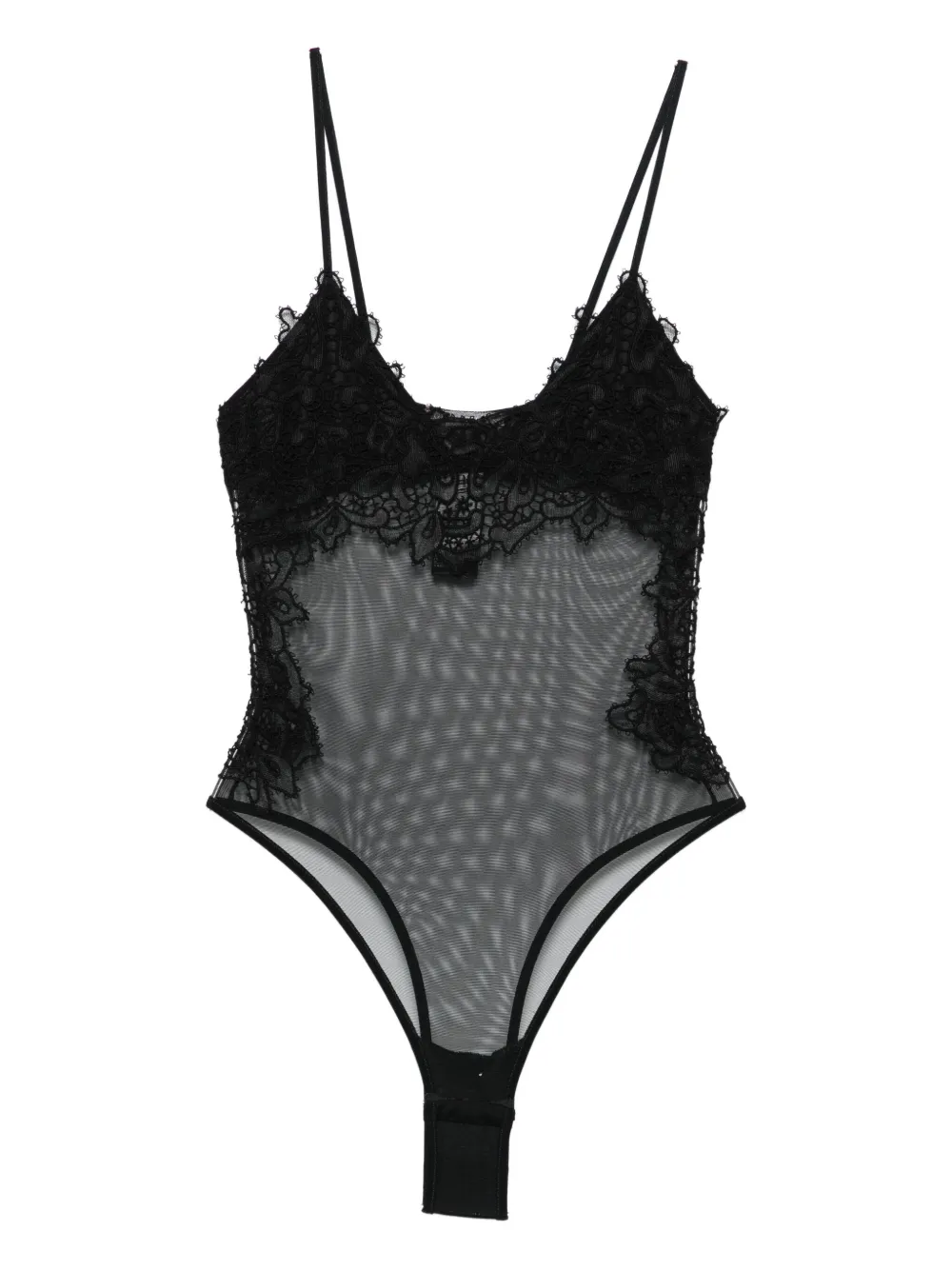 

Боди с кружевом Ermanno Scervino, черный