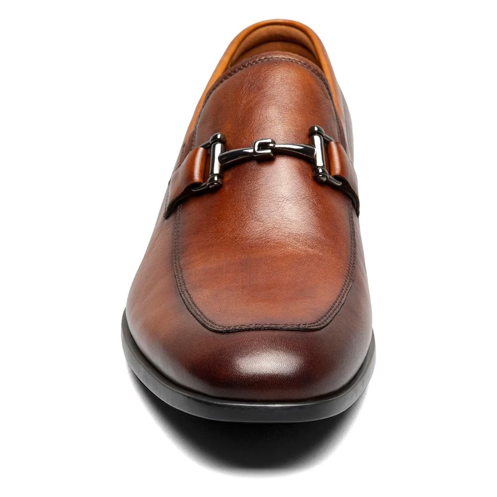 Туфли мокасины Zaffiro с металлической застежкой Florsheim, cognac — фото 3