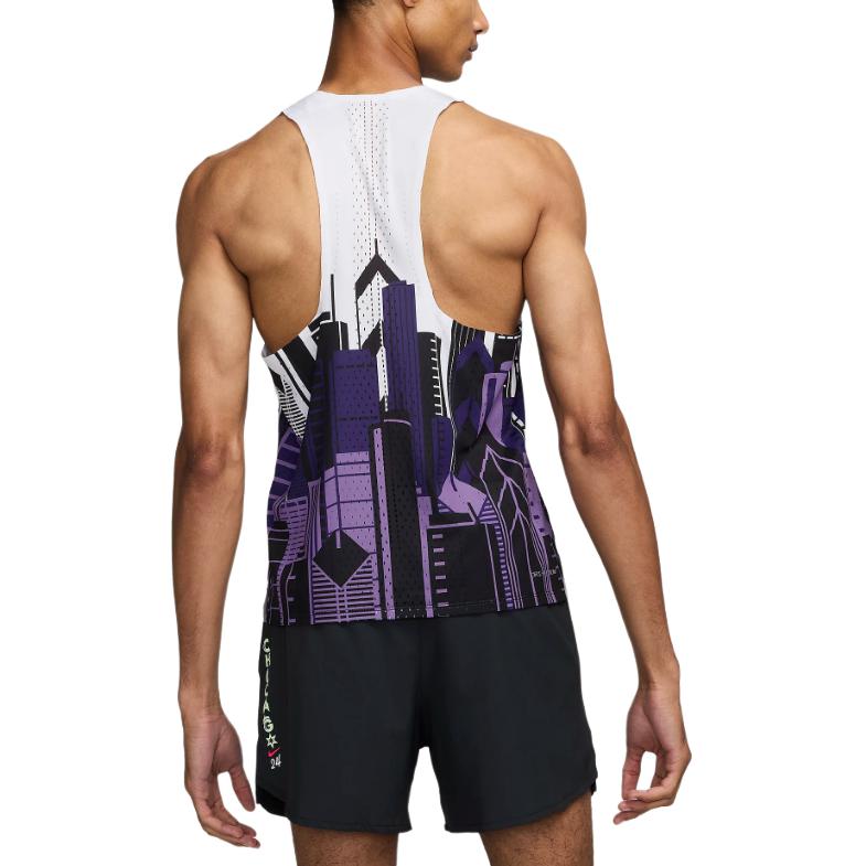 Мужская майка для бега AeroSwift Dri FIT Adv Nike, мультиколор — фото 4