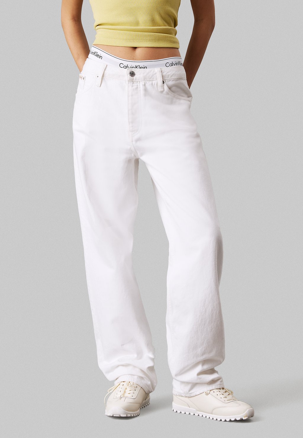 

Джинсы свободного кроя Calvin Klein Jeans, деним