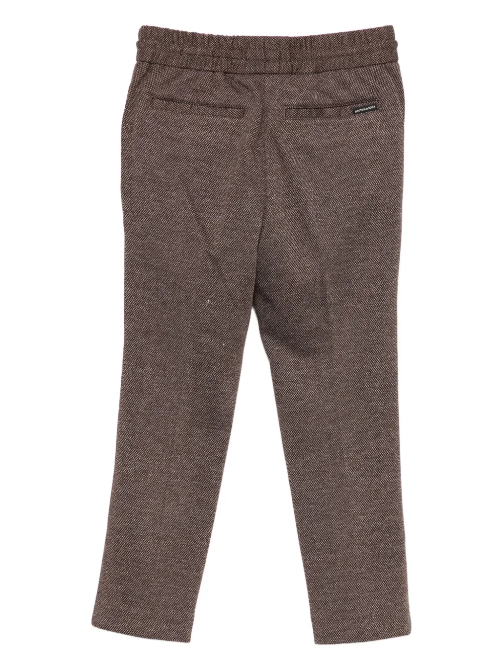 Текстурированные брюки на шнурке Scotch & Soda Kids, коричневый — фото 2