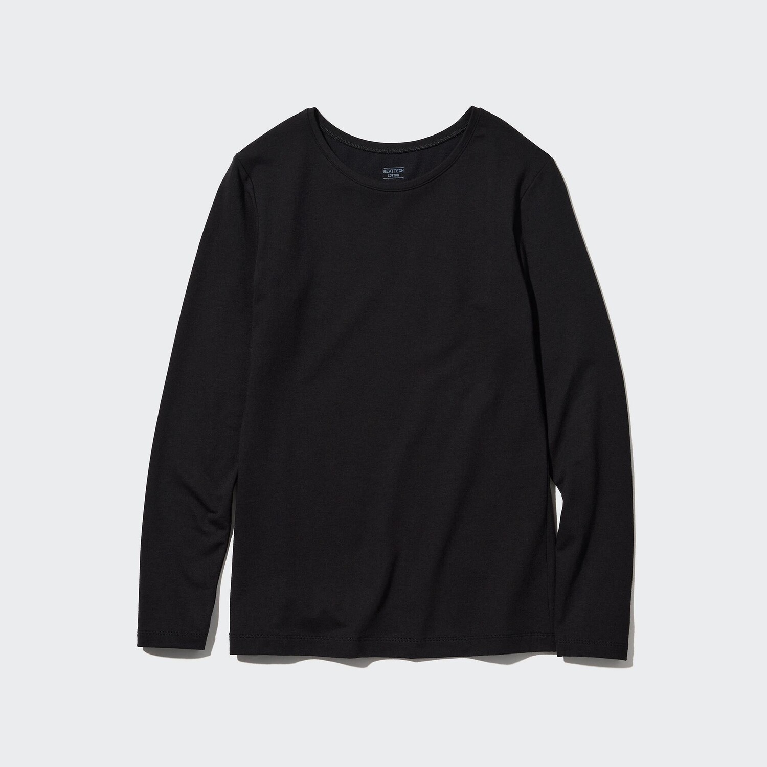 

Топ Uniqlo Heattech с круглым вырезом и длинными рукавами, черный