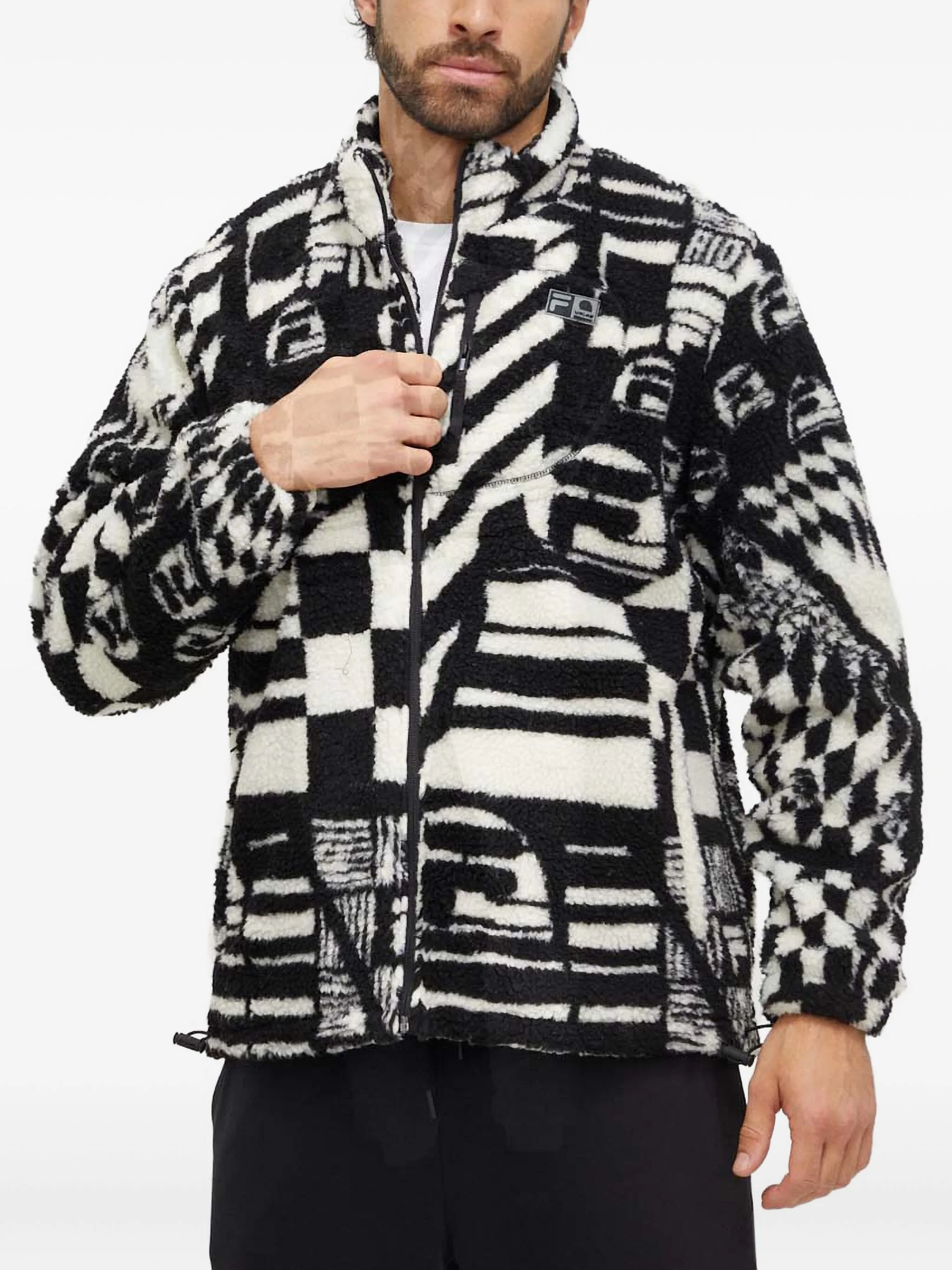 

Фактурная куртка на молнии Fila, черный