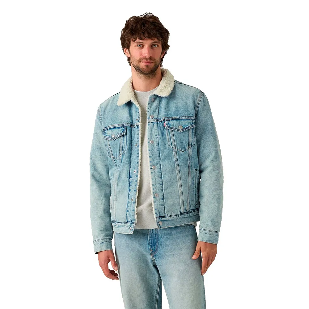 Джинсовая куртка Levi's Sherpa Type 3 Trucker, синий