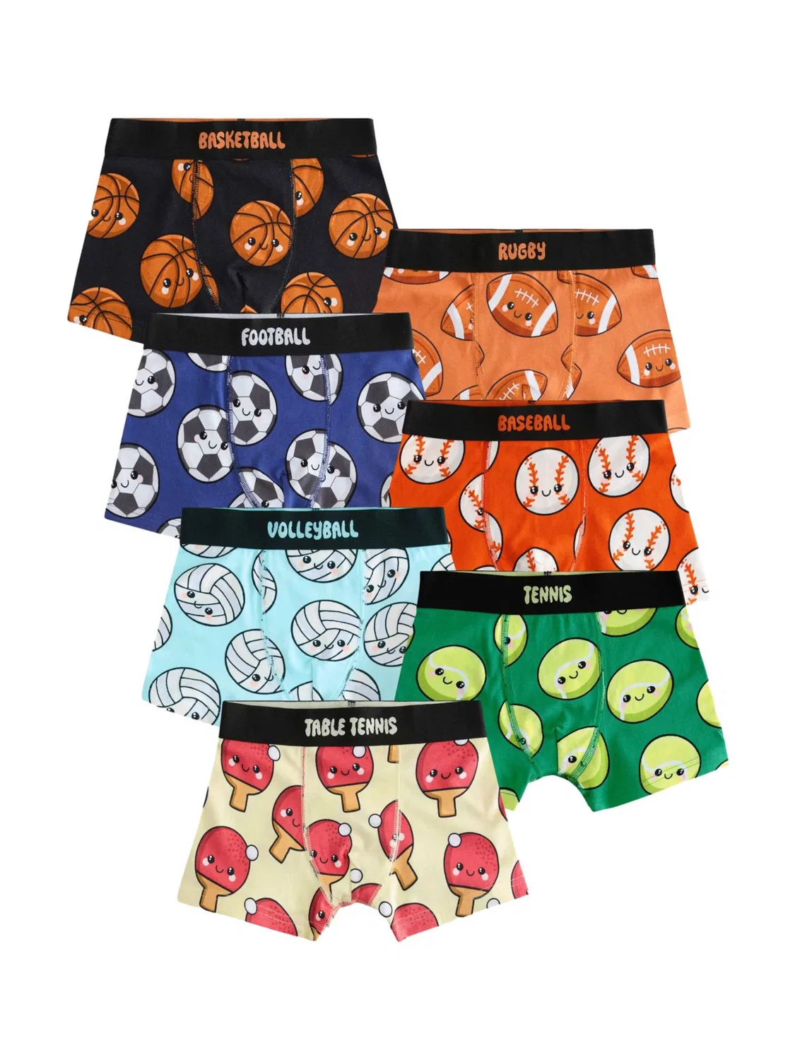 Трусы Next, Blue/Light Blue/Light Yellow/Green/Orange/Light Orange/Black