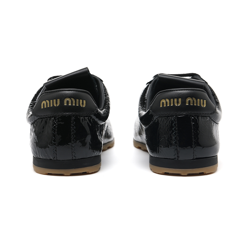 MIU MIU Низкие кеды German Army Trainers повседневные женские черные — фото 4