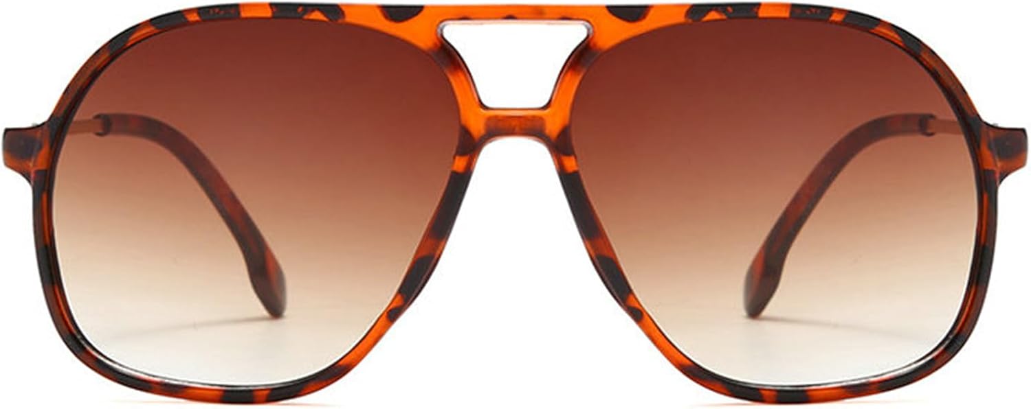 

Willochra — большие женские солнцезащитные очки-пилот с двойной перемычкой, модные градиентные очки с защитой от УФ-излучения UV400, мужские трендовые черные и синие солнцезащитные очки, C4