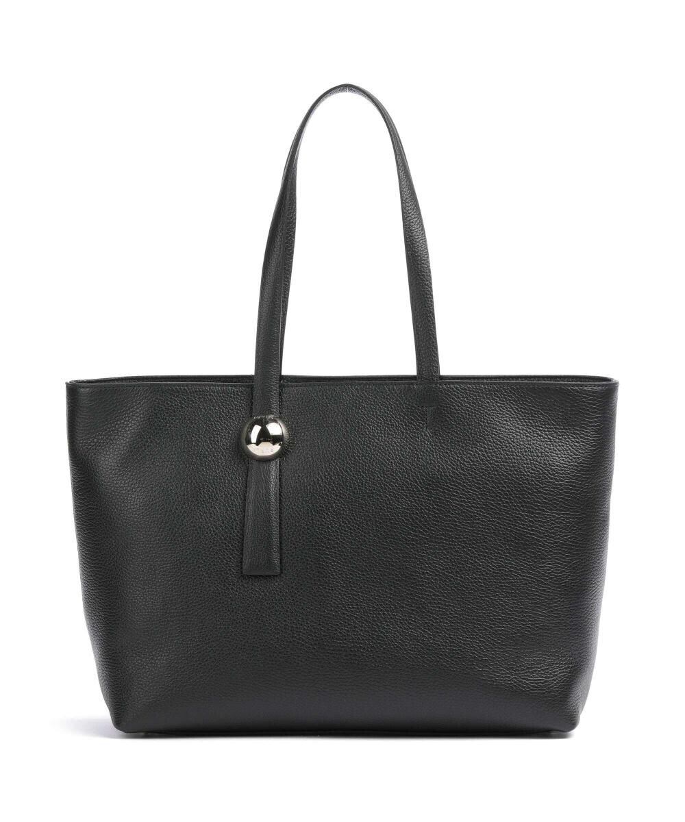 

Шоппер sfera l из зерненой кожи. Furla, черный