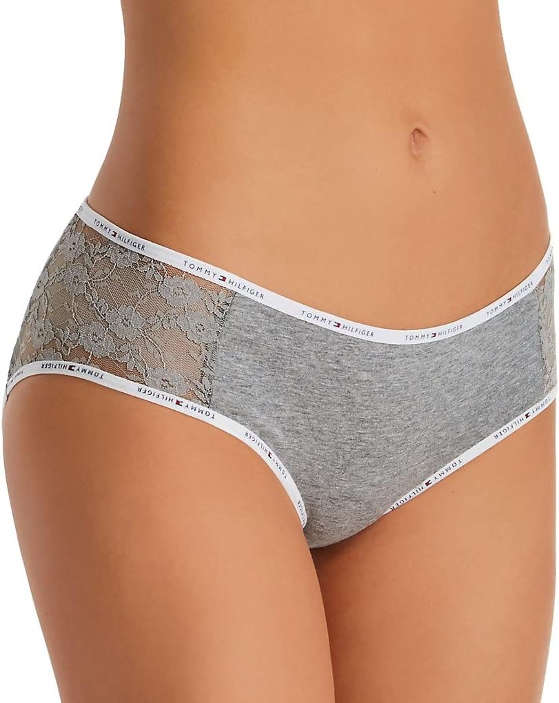 

Комплект женских трусиков-хипстеров Tommy Hilfiger из хлопкового кружева, Heather Grey