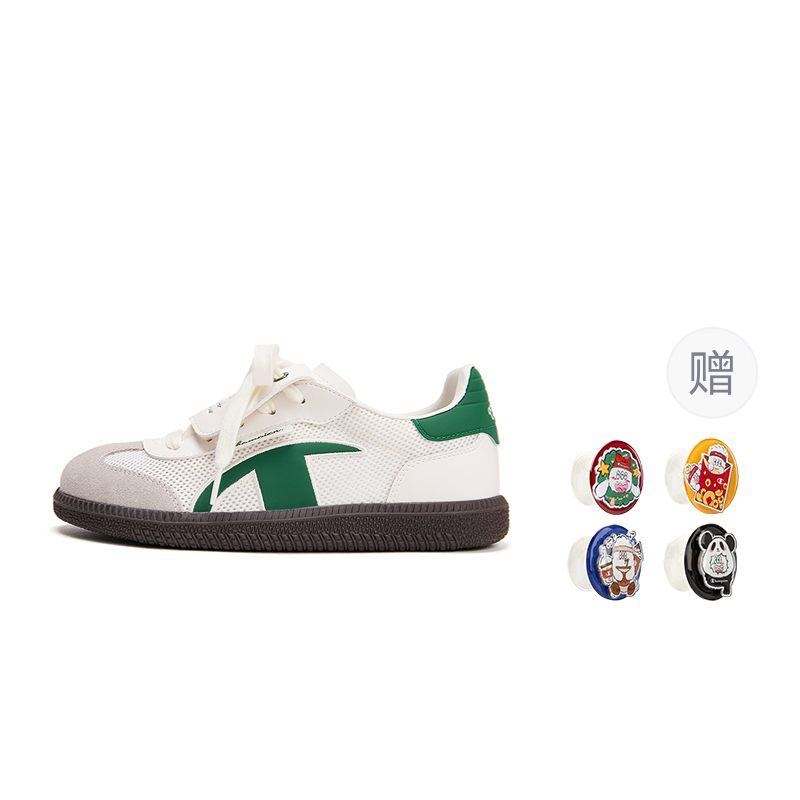 Champion Kids Скользостойкие, износостойкие, дышащие низкие детские скейтбординговые ботинки green kids' — фото 3
