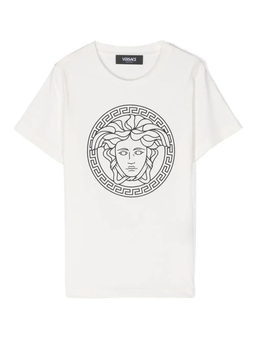 Футболка с принтом Medusa Head Versace Kids, белый