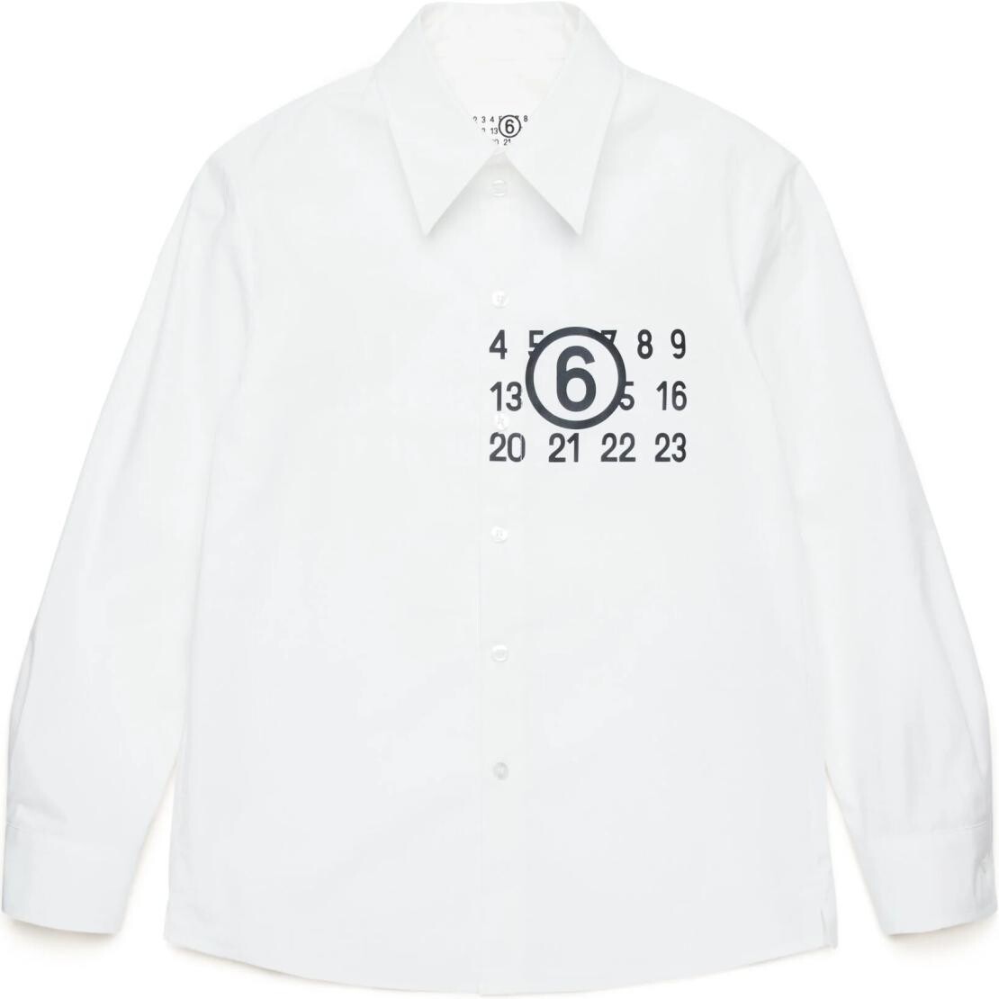 

Детская рубашка Mm6 Maison Margiela, белый