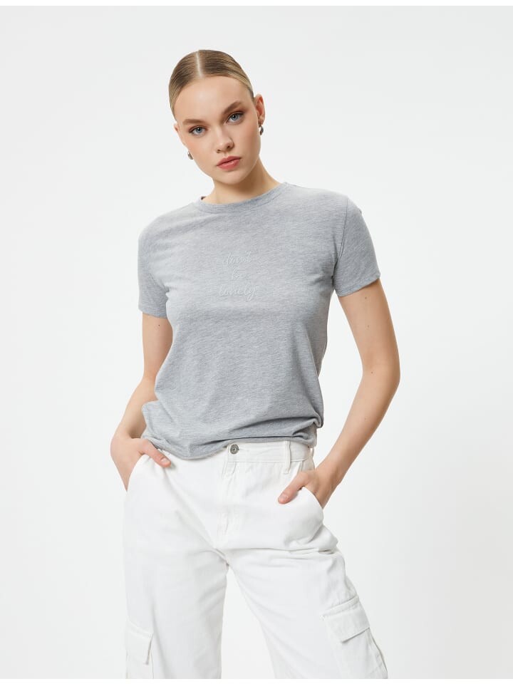 

Футболка KOTON T shirt, серый