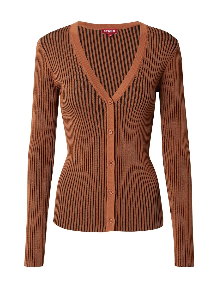 

Вязаный кардиган Staud CARGO, цвет Cognac