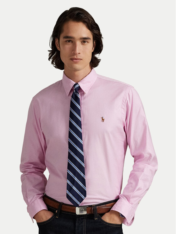 

Рубашка custom fit 710P06688003 Polo Ralph Lauren, розовый