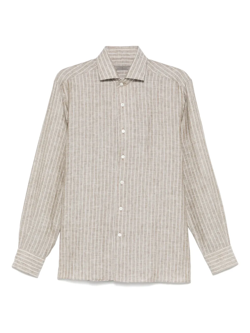 

Льняная рубашка Corneliani, коричневый