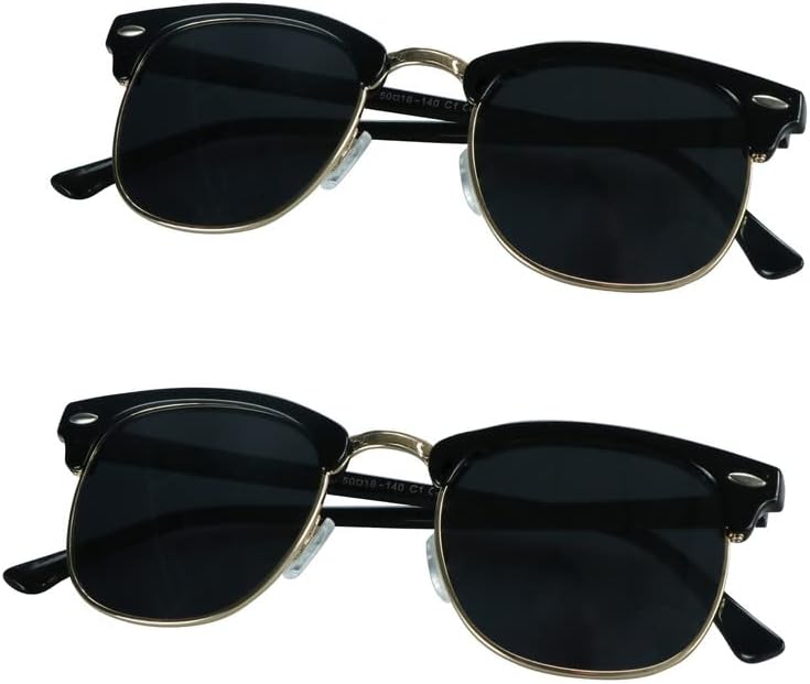 

Солнцезащитные очки LifeArt, комплект из 2 поляризованных очков, защита UV400, ретро-очки для мужчин/женщин, большие, для активного отдыха на природе, Coexist(black Gold+black Gold)