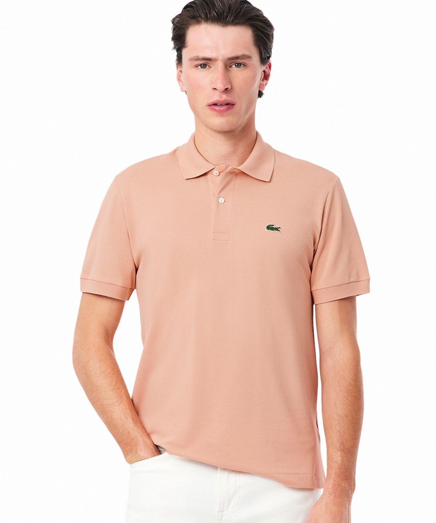 Рубашка-поло LACOSTE L.12.12 Brown — фото 2