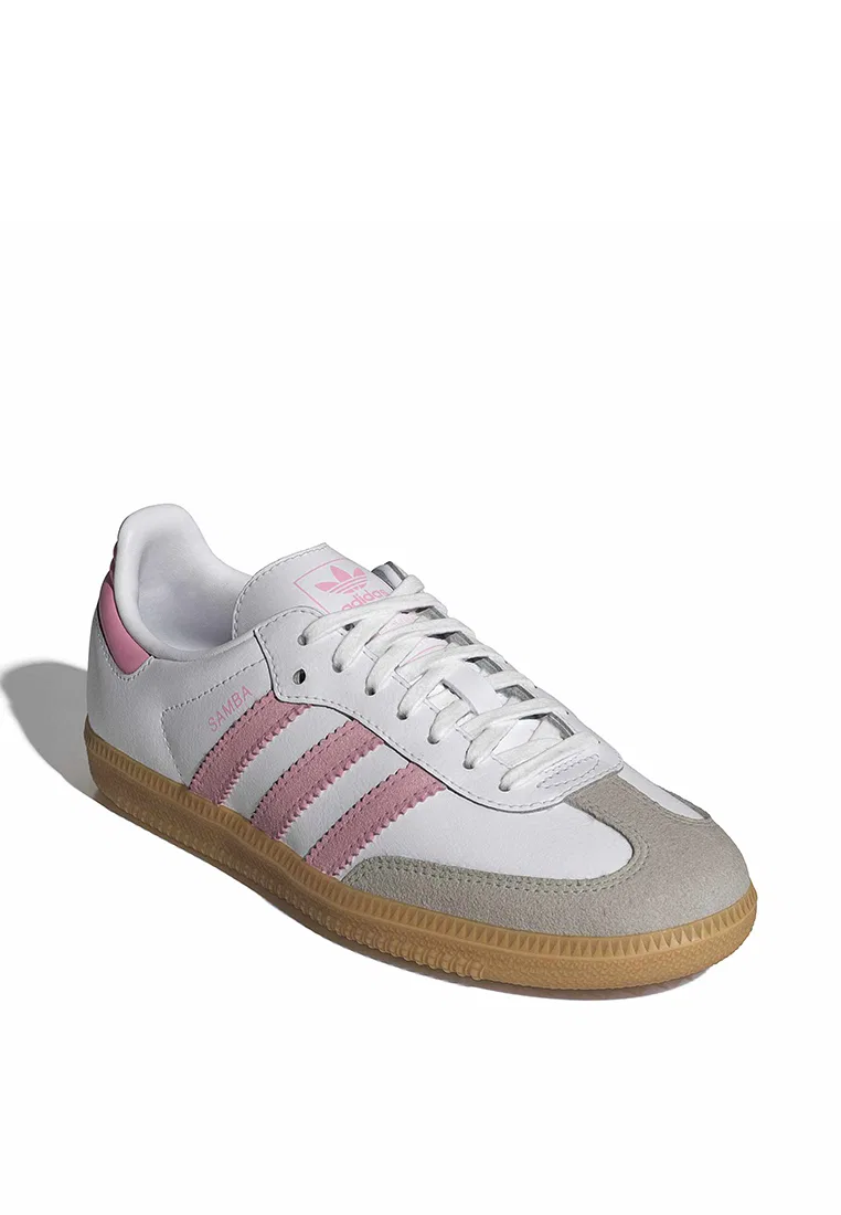 Кроссовки, Samba OG, Adidas, белый/светло-розовый — фото 2